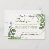 Go Green Bedankkaart (Voorkant)
