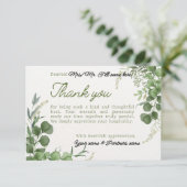Go Green Bedankkaart (Staand voorkant)