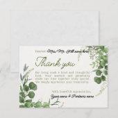 Go Green Bedankkaart (Voorkant / Achterkant)