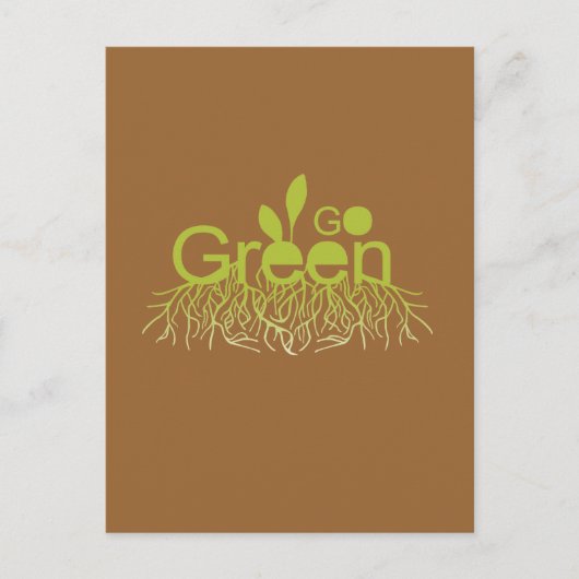 Go Green Briefkaart (Voorkant)