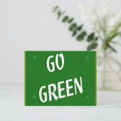 Go Green Briefkaart (Staand voorkant)