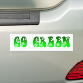 Go Green Bumpersticker (Op auto)