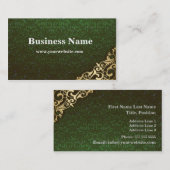 Go Green Damask Visitekaartje (Voorkant / Achterkant)