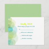 GO GREEN EARTH Bar Bat Mitswa Uitnodiging Beantwoo (Voorkant / Achterkant)