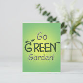 Go Green, Garden Briefkaart (Staand voorkant)