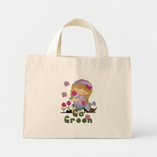 Go Green Garden Mini Tote Bag (Voorkant)