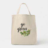 Go Green Grocery Tote Bag (Achterkant)