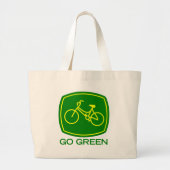 Go Green Grote Tote Bag (Voorkant)