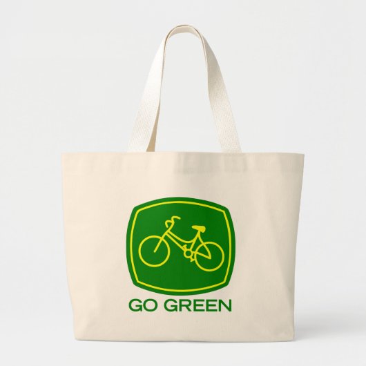 Go Green Grote Tote Bag (Voorkant)