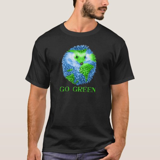 Go Green Hedgie T-shirt (Voorkant)