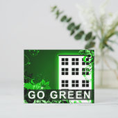 Go Green: Hi-Fi gebouw Briefkaart (Staand voorkant)