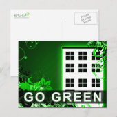 Go Green: Hi-Fi gebouw Briefkaart (Voorkant / Achterkant)