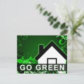 go green : hi-fi home briefkaart (Staand voorkant)