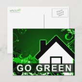 go green : hi-fi home briefkaart (Voorkant / Achterkant)