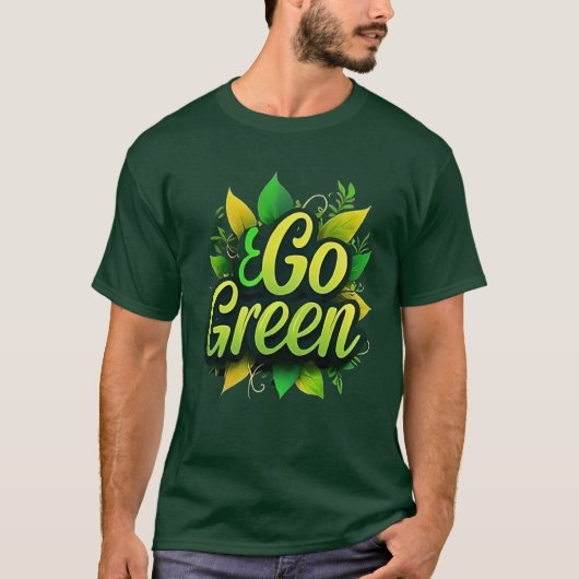 Go Green Klimaatactie T-shirt (Voorkant)