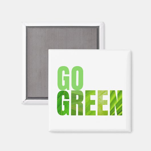 Go Green Magneet (Voorkant / Achterkant)