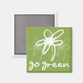 Go Green - Magneet (Voorkant / Achterkant)