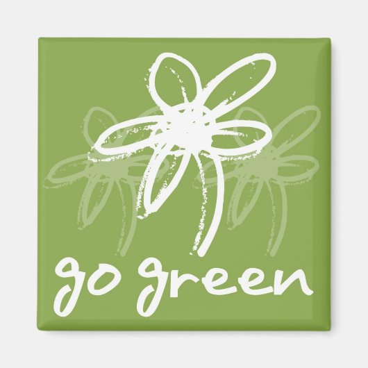 Go Green - Magneet (Voorkant)