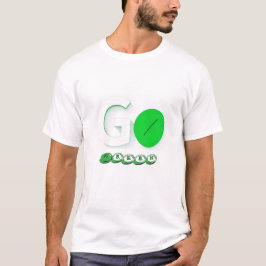 Go Green Minimalistische Typografie Milieukunst T-shirt