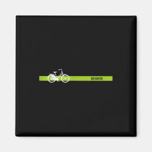 Go Green - Nederlandse fiets voor milieubeschermin Magneet