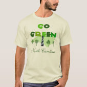 Go Green North Carolina Organic T-Shirt (Voorkant)