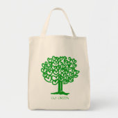 Go Green Organic Grocery Canvas tas (Voorkant)