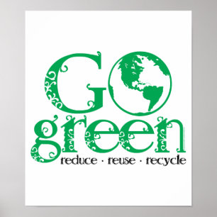 Go Green Poster