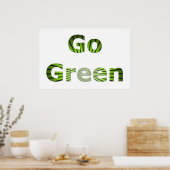 Go Green Poster (Keuken)