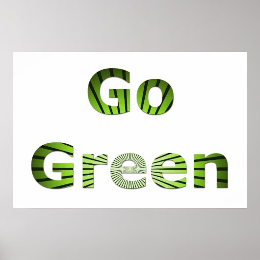 Go Green Poster (Voorkant)
