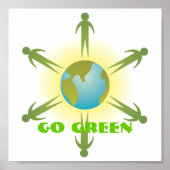 Go Green Poster up to 11x11 (Voorkant)