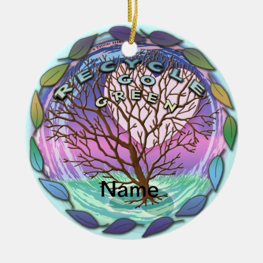 Go Green Recycle ornament (Voorkant)