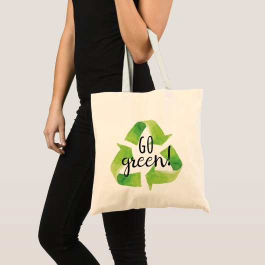 Go Green Recyclen Canvas tas (Voorkant (product))