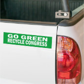 Go Green Recyclen Congress Sticker (Op Truck)