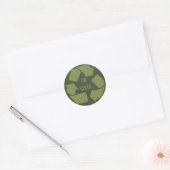 Go Green Recyclen Logo Ronde Sticker (Envelop)