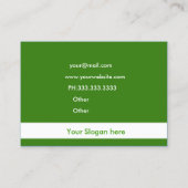 Go Green Recycling Company Visitekaartjes (Achterkant)