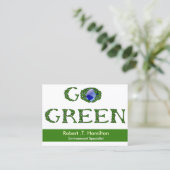 Go Green Recycling Company Visitekaartjes (Staand voorkant)
