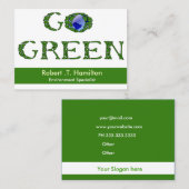 Go Green Recycling Company Visitekaartjes (Voorkant / Achterkant)