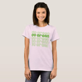 Go Green Retro - t-shirt (Voorkant volledig)