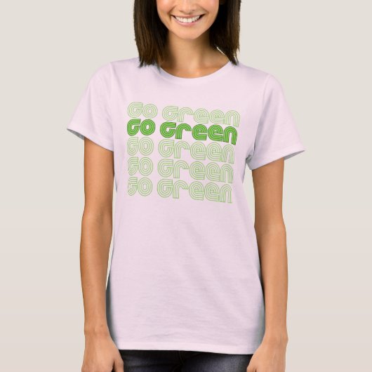 Go Green Retro - t-shirt (Voorkant)
