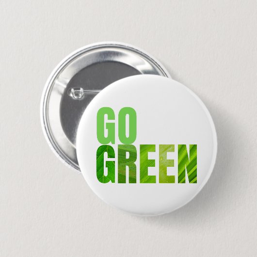 Go Green Ronde Button 5,7 Cm (Voorkant /achterkant)