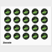 Go Green Ronde Sticker (Vel)
