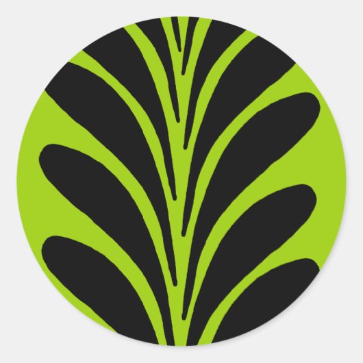 Go Green Ronde Sticker (Voorkant)