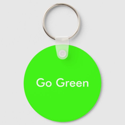 Go Green Sleutelhanger (Voorkant)