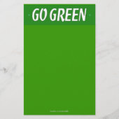 Go Green Station Briefpapier (Voorkant)