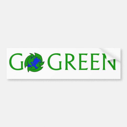 Go Green Sticker (Voorkant)