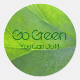 Go Green Stickers