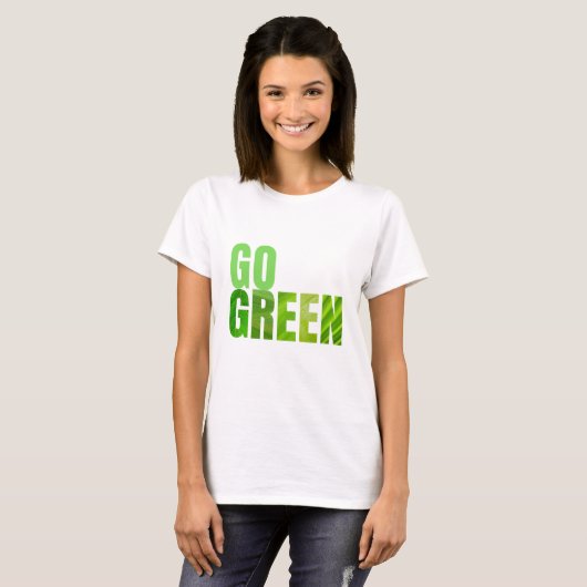 Go Green T-shirt (Voorkant volledig)