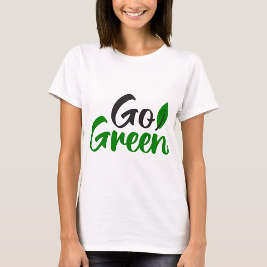 Go green t-shirt (Voorkant)