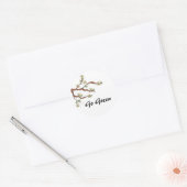 Go Green Tak met Knoppen Ronde Sticker (Envelop)