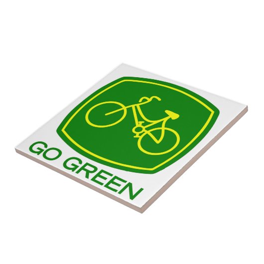Go Green Tegeltje (Zijkant)